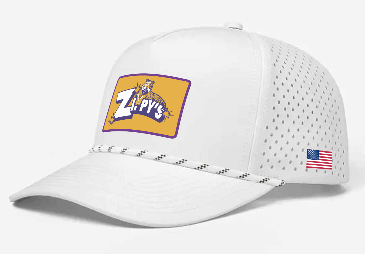 White Zippy's LSU Rope Hat